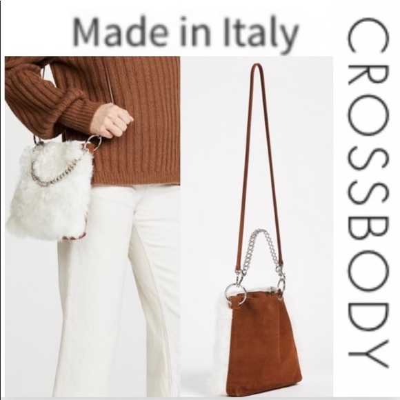✅Shearling Crossbody Made in Italy/Removable Strap. - Picture 3 of 16